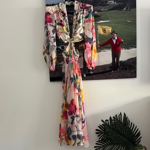 PatBO Hibiscus Cut Out Maxi Dress - Excellent Condition - Picture 4 of 11